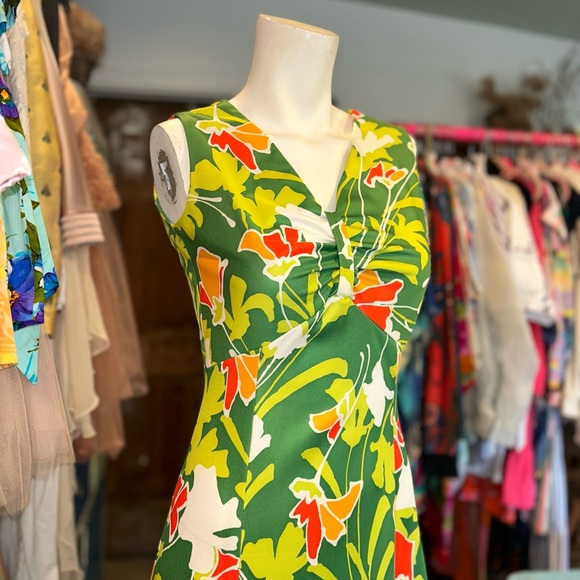 1970s Spring Green Floral - Picture 6 of 14